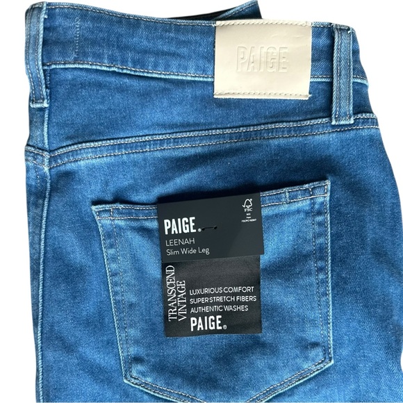 Paige Slim Wide Leg Jeans NWT - Picture 3 of 9